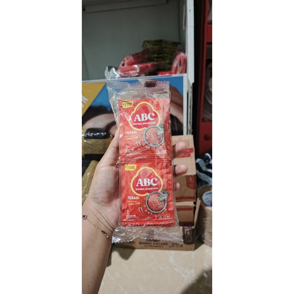 

Sambal terasi ABC sachet isi 10 pc kemasan baru