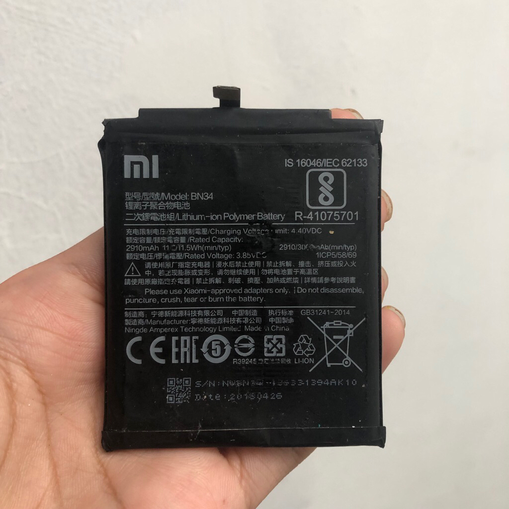 Baterai Hp redmi 5a Copotan Original