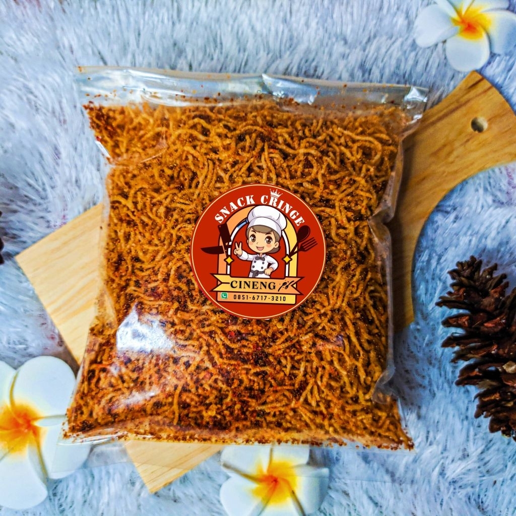 

Bihun kremes/pedad daun jeruk/90gr/Snack Cringe/cemilan viral terlaris