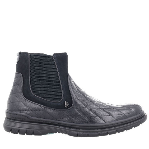 Bocorocco U. Lorenzo 09 Nero  Scuro - Sepatu Boot Pria Kulit Leather