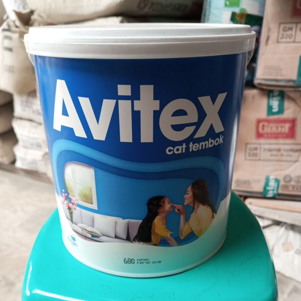 Cat AVITEX 5kg Cat Tembok dan Plafon /Cat dinding Interior 5 kg 5kg AVITEX by AVIAN BRANDS