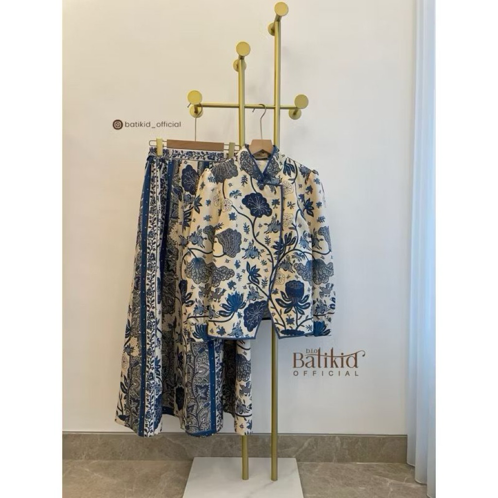 BATIKID OFFICIAL - oneset rok batik wanita / rok payung / atasan batik modern / blouse batik janggan