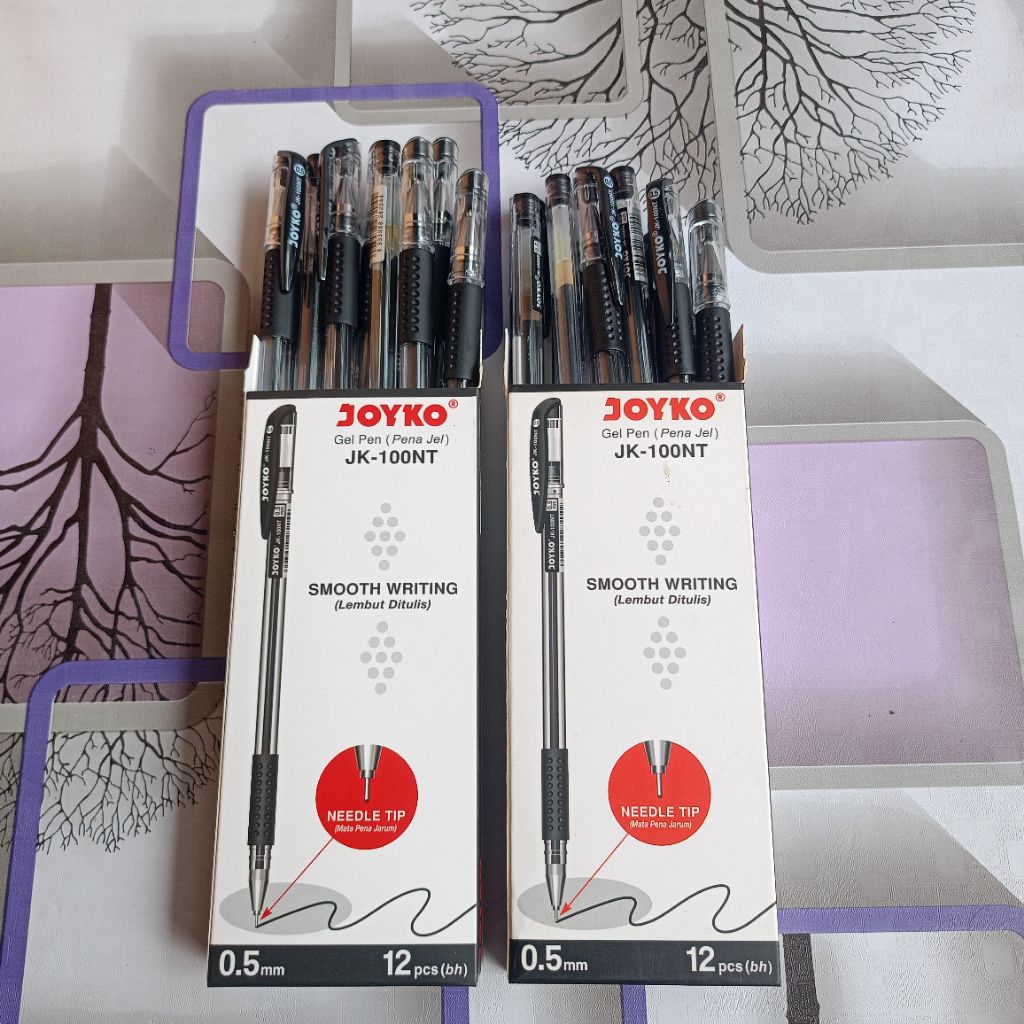 

Pulpen JOYKO ISI (12 Pcs)JK100/JK100 NT,Pulpen gel JOYKO Pena gel Hitam 0.5mm, Pulpen Tinta