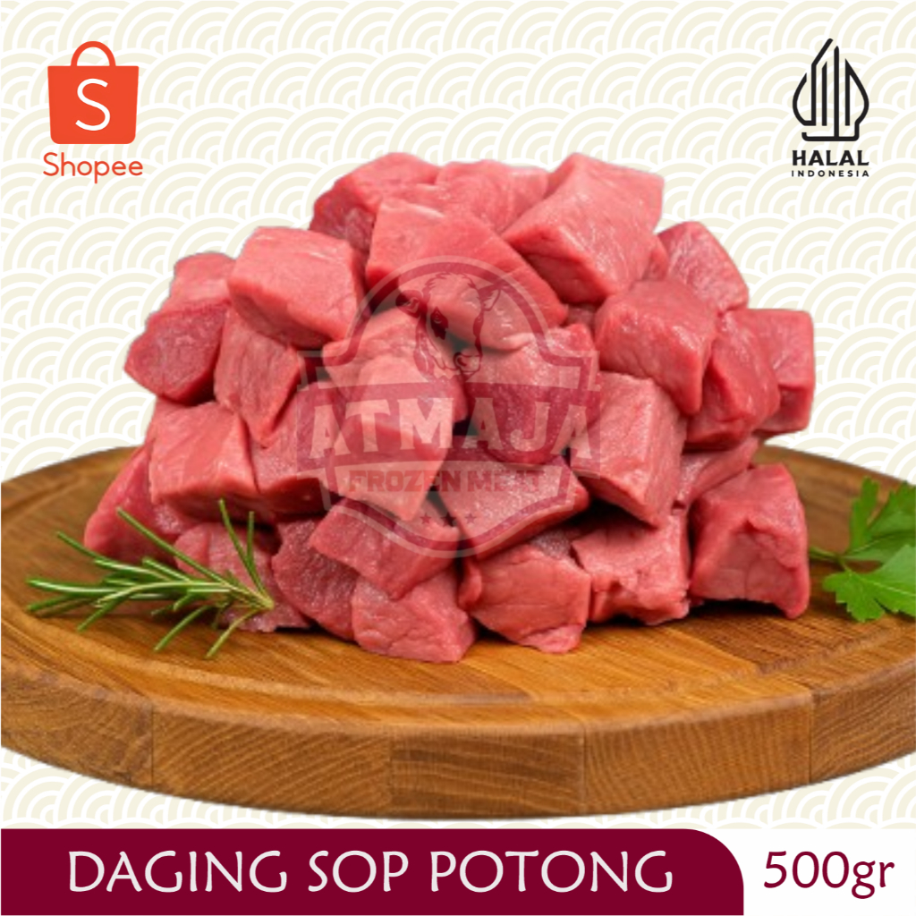

Daging Sop & Rawon 500gr Paha Sapi Siap Masak untuk Soto & Olahan Rumahan (Atmaja)