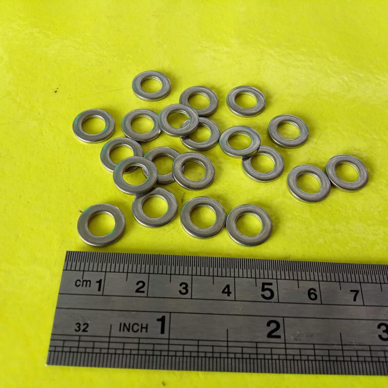 RING PLAT SS M6 STAINLESS STEEL / RING BAUT KUNCI 10 / RING PLAT STAINLESS M6 / RING PLAT SS M6 SS30