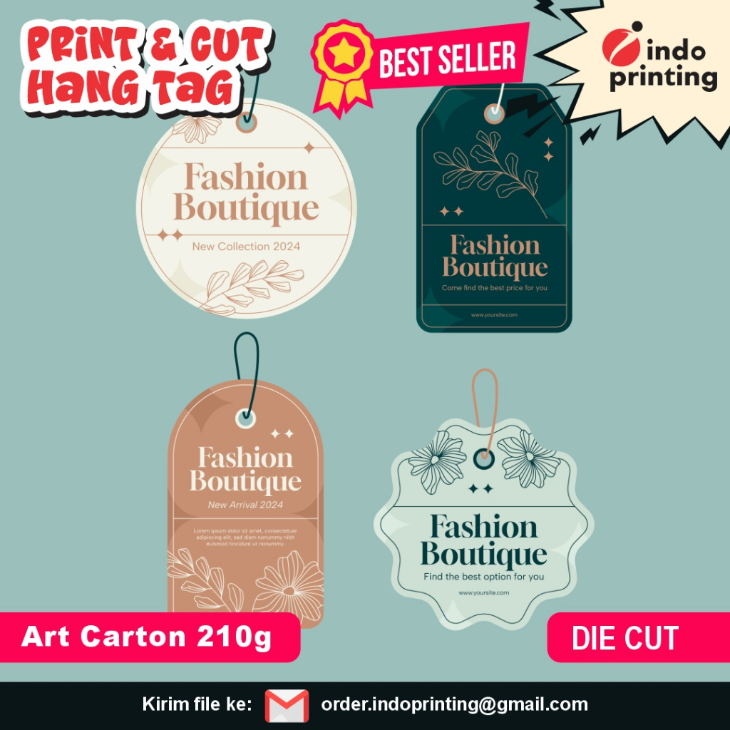 

Cetak Hangtag A3 [Grosiran] | Cetak Label | Hang Tag Custom A3+