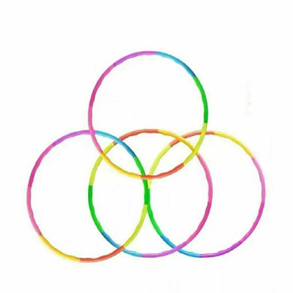 Mainan Anak Hula Hoop / Hula Hoop Bongkar Pasang / Hula Hoop Warna-warni / Hula Hoop Plastik 8 Batan