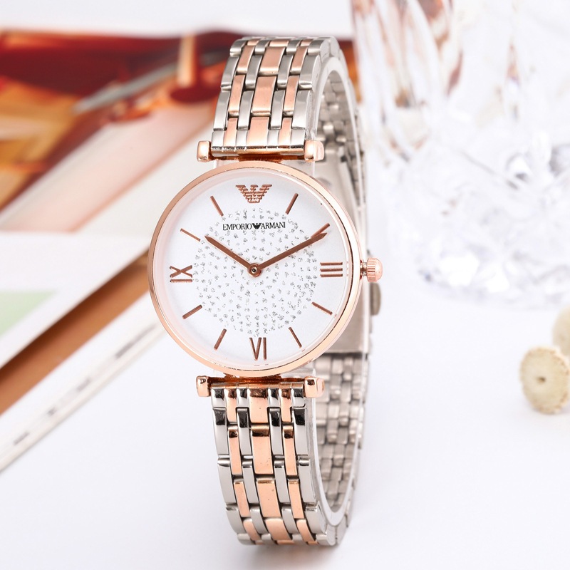 Jam Tangan Wanita Analog Anti Air Arloji Tali Kuarsa Anti Karat Branded Vintage Gift Mewah J3