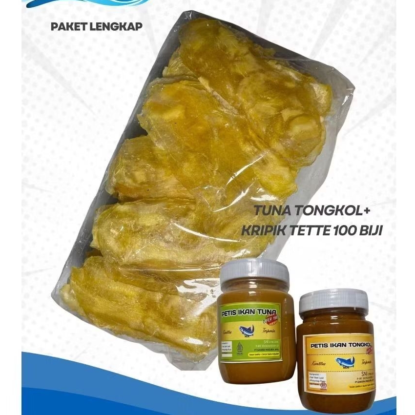 

Sakera PAKET LENGKAP TUNA 250 TONGKOL 250+KERIPIK TETTE 100 BIJI