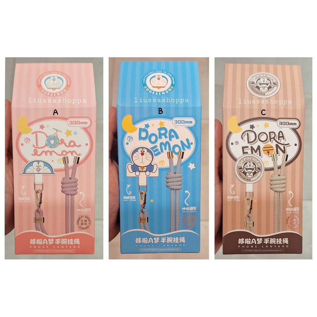 Gantungan Hp OHSOME - Doraemon Phone Strap, Wrist Lanyard (SHORT)