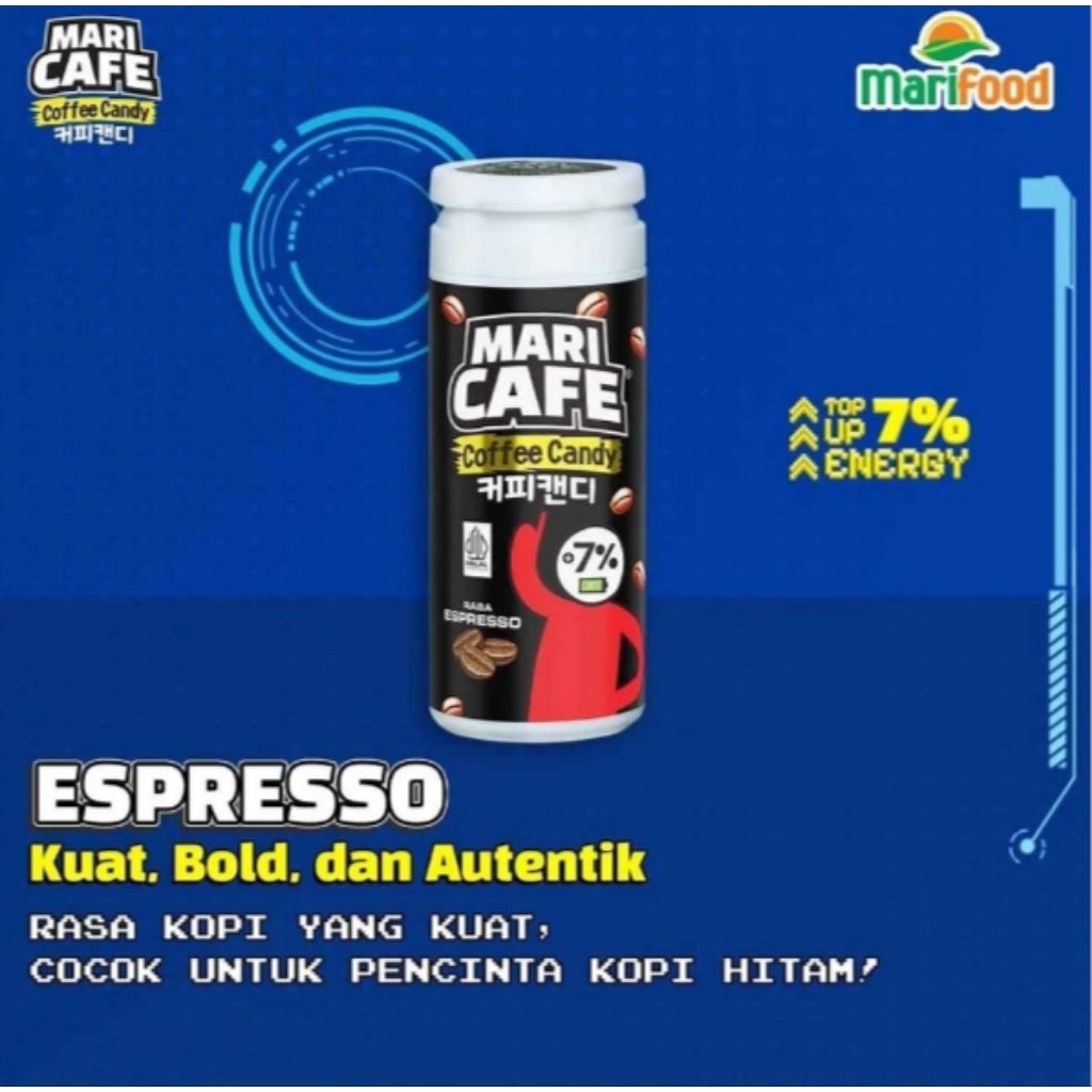 

Mari Cafe Permen Kopi Rasa Espresso 35 g