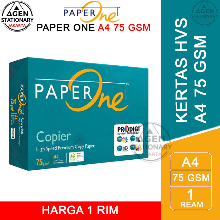 

[RIM] Kertas HVS A4 75 GR Paper One Print 75 GSM
