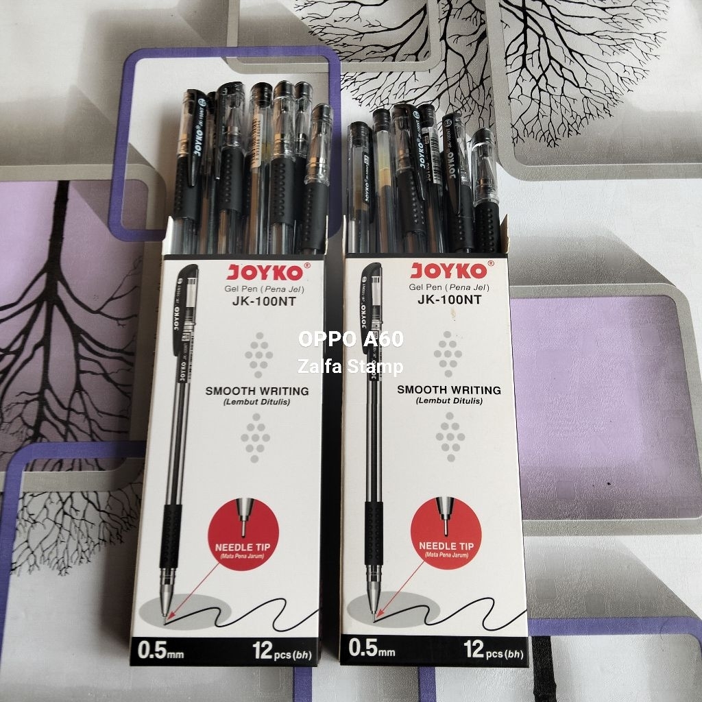 

Pulpen JOYKO Isi (12Pcs) JK100/JK100 NT, Pulpen Gel JOYKO Pena Gel Hitam 0.5mm