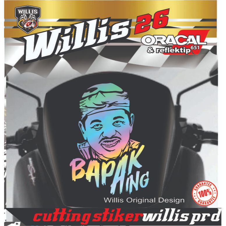 

STIKER BAPAK AING new desain - KARAKTER VIRAL - MUDAH DILEPAS KETIKA BOSAN STIKER VISOR MOTOR NMX PCX VARIO BEAT DLL