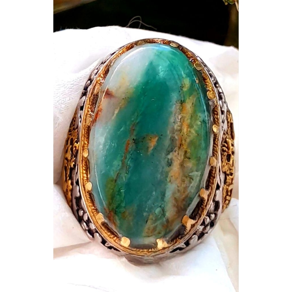 Pirus Hubei multicolour HQ ring perak 925