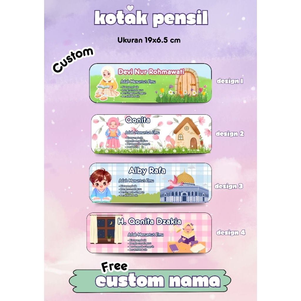 

Kotak Pensil Custom