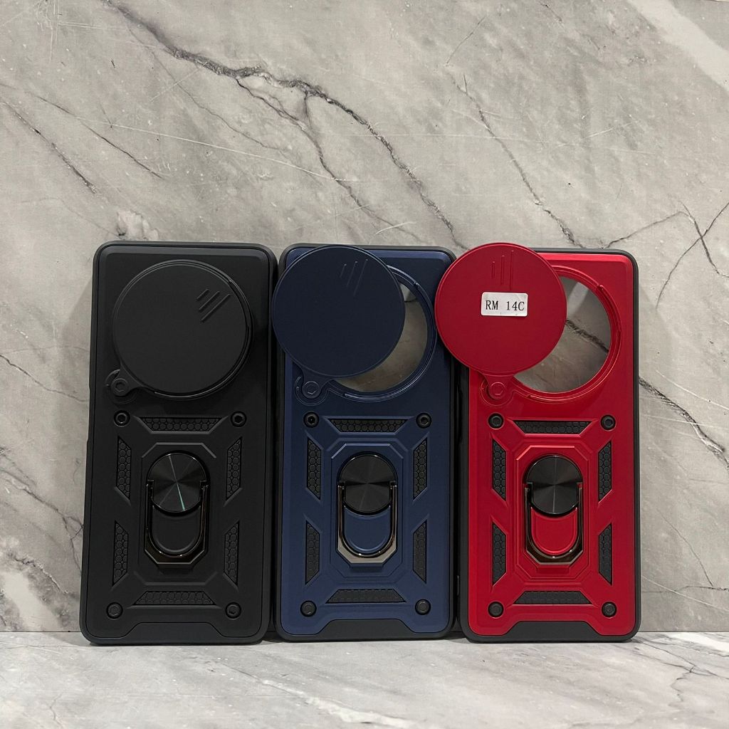 CASE ARMOR TRANSFORMER SLIDE + RING FOR REDMI A1 A2 A3 9 9A 9C 9T 10 4G 10 5G 10C 12 4G 12C 13C 14C 