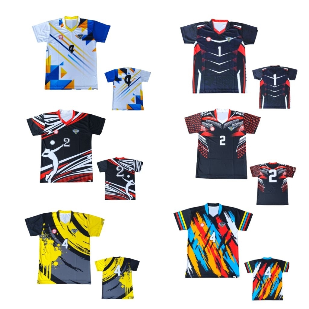 Jersey Voli pria full printing terbaru