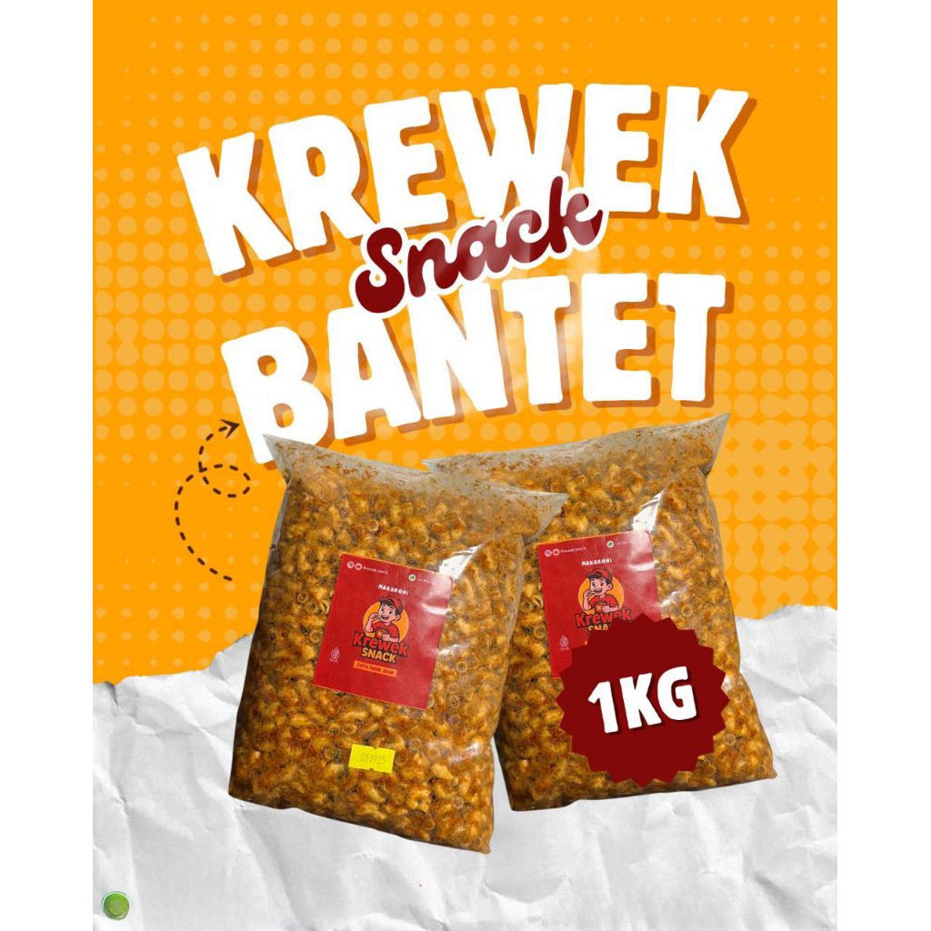

MAKARONI BANTET DAUN JERUK 1KG KREWEK SNACK