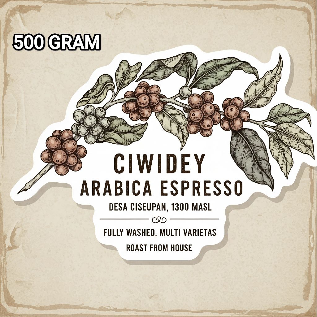 

BIJI KOPI 500 GRAM ARABIKA ESPRESSO JAVA PREANGER CISEUPAN (CIWIDEY) ROASTED BEANS