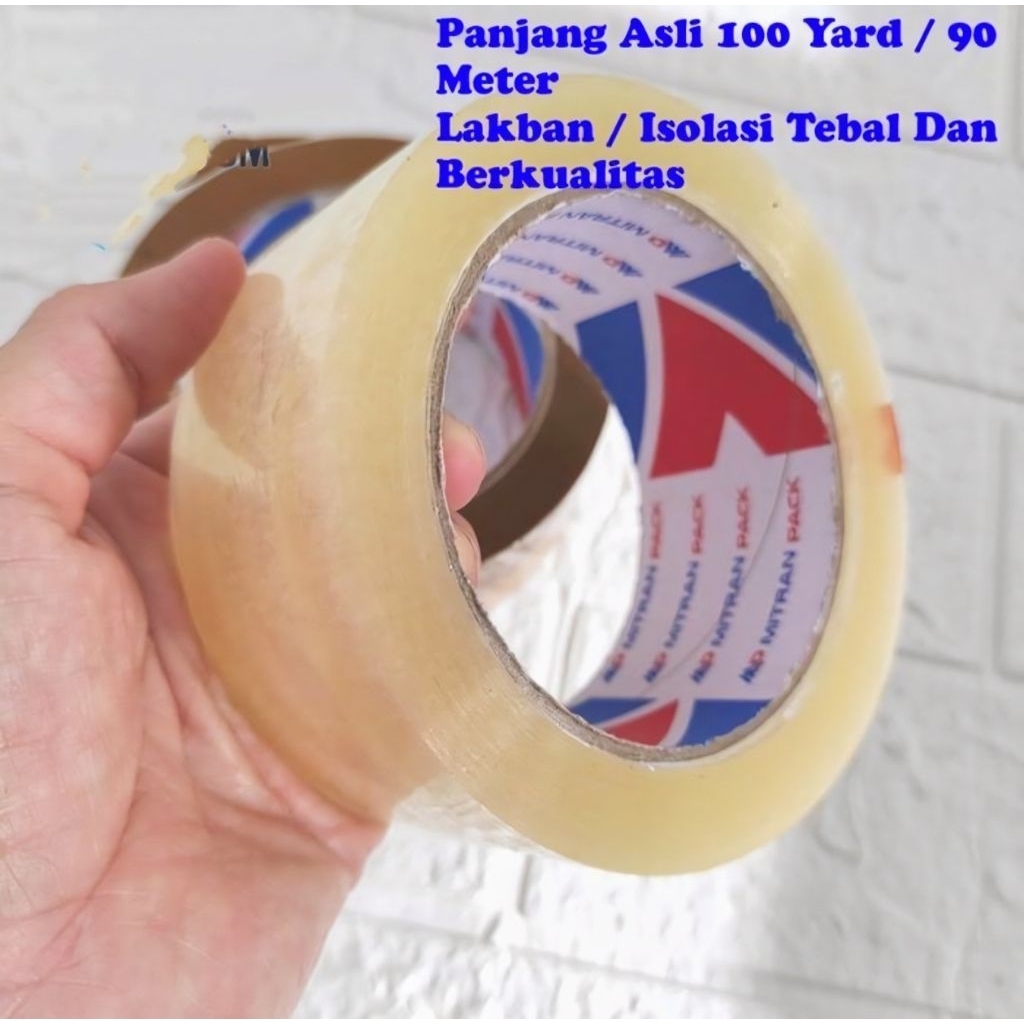 

Lakban Bening 100 Yard 48mm /Isolasi Panjang 90Meter Tebal Dan Kualitas
