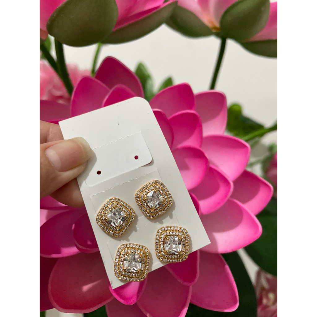 Giwang xuping asli look korea anti karat segi