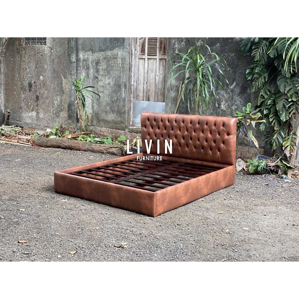 Tempat Tidur Dipan Sofa Kayu Jati Mewah Klasik Modern