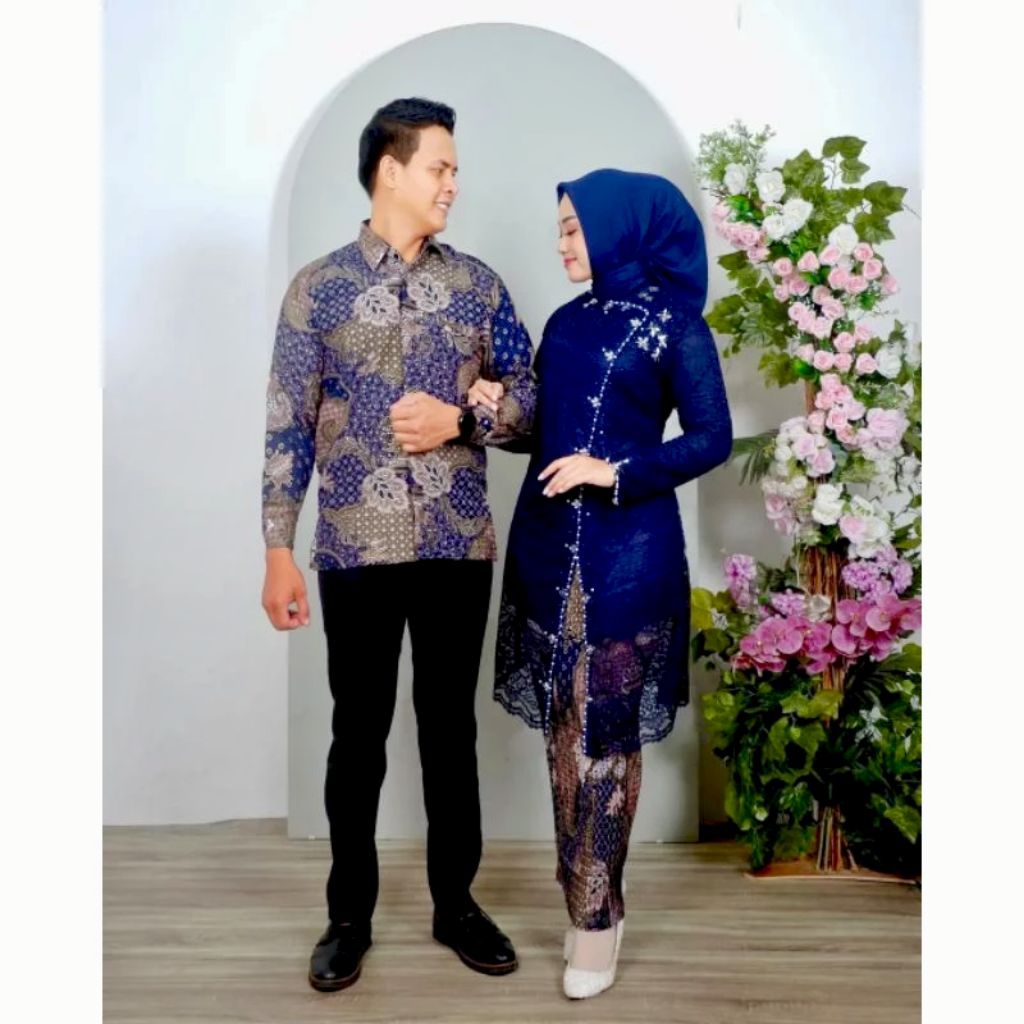 BUAT YANG MAU COUPLE SAMA PASANGAN SET COUPLE KEBAYA + BATIK COWO TERBARU ACARA LAMARAN