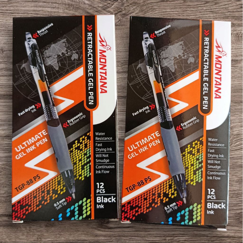 

(12pcs)pena montana TGP-88PS hitam