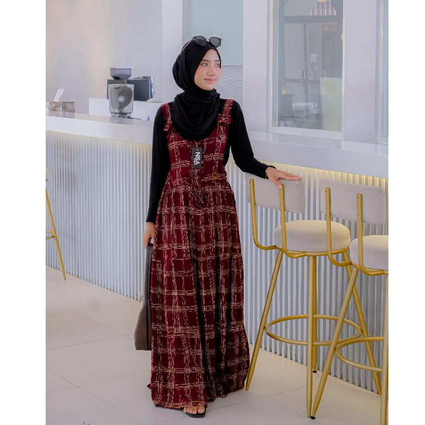 Faranisa - Outer Long Rompi Luaran Gamis Outer Tanpa Lengan Cardigan V2