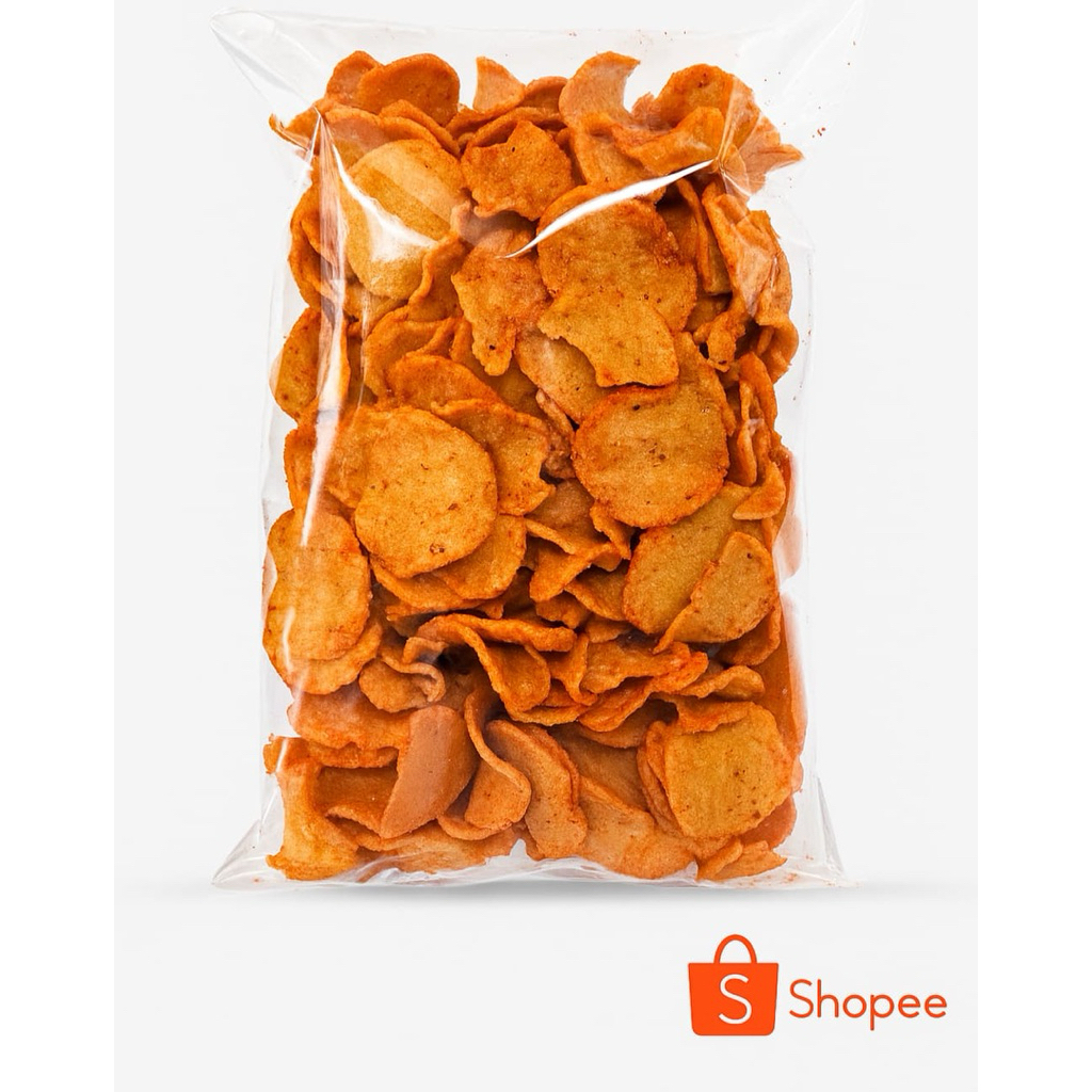 

keripik basreng pedas 200gr gurih, basreng pedas murah