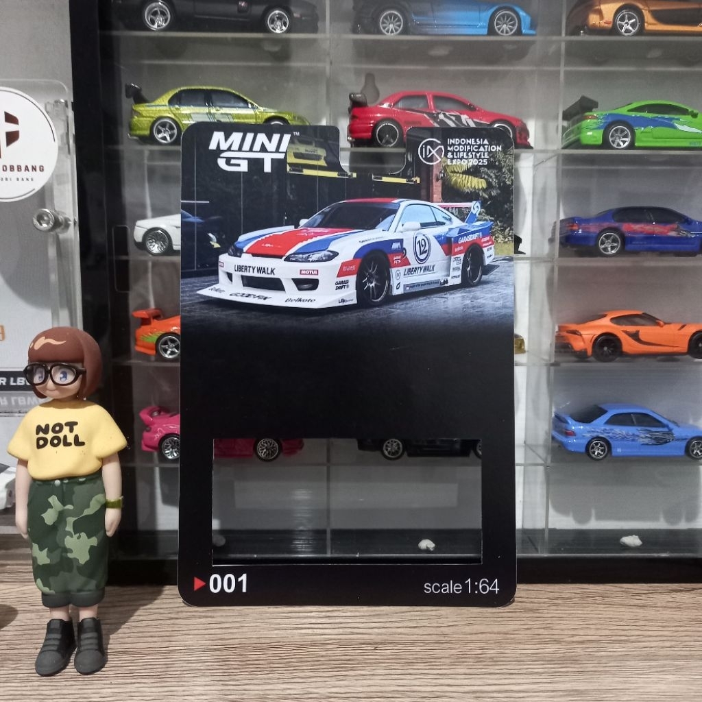 Custom Card Nissan Silvia S15 Garasi Drift IMX 25 MiniGT