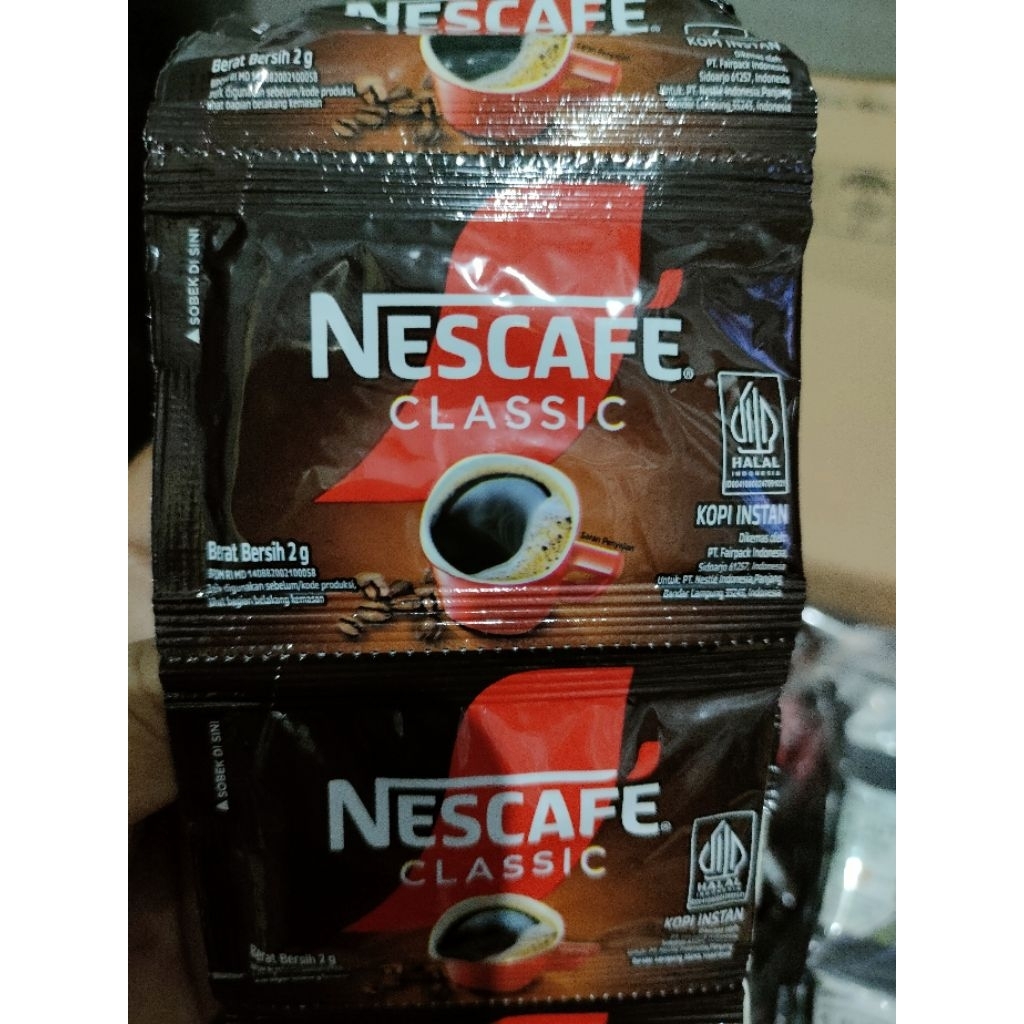 

Nescafe Classic 2gr 10 Sachet - Kopi tanpa ampas
