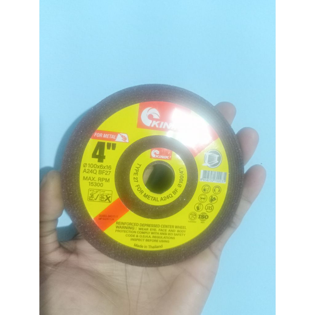 Batu gerinda poles kinik 4"