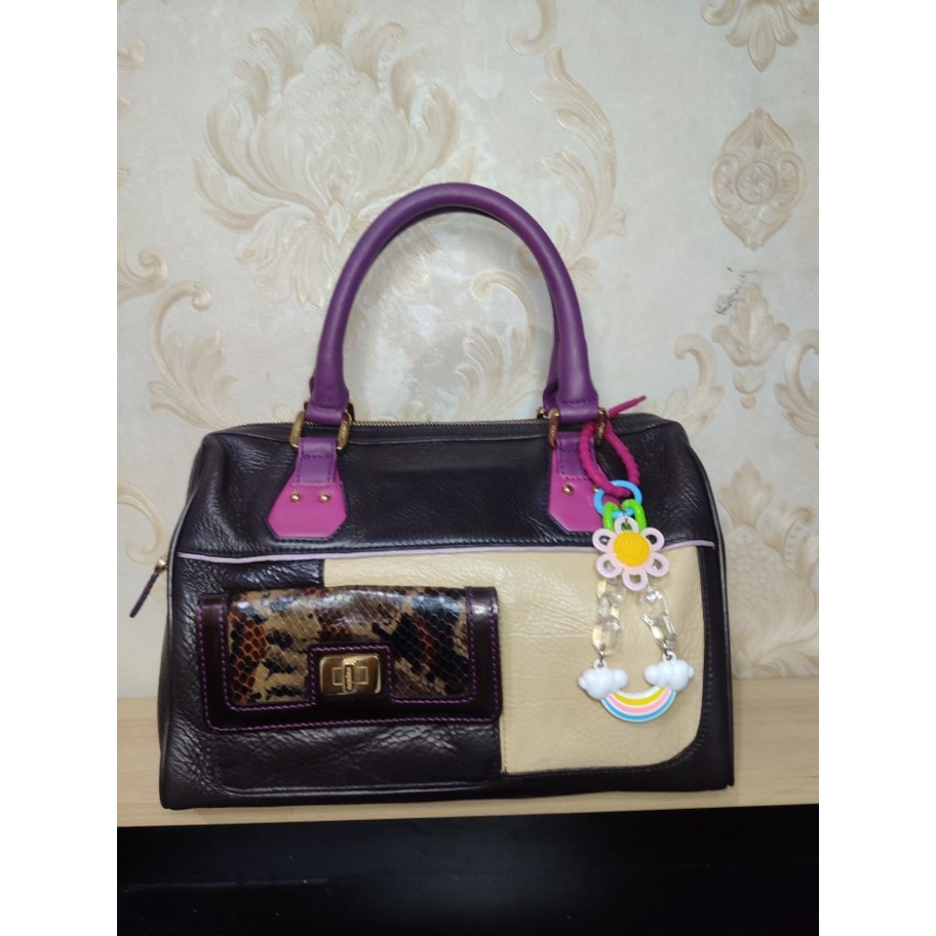 Preloved Esquire top handle bag. full kulit asli