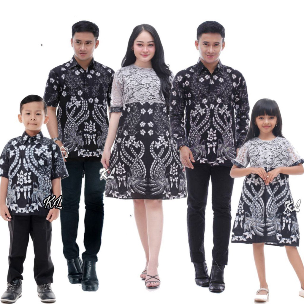 Baju Couple Keluarga // Dress Brokat Keluarga Pria Dan Wanita Modern Batik Couple Keluarga Dress Nat