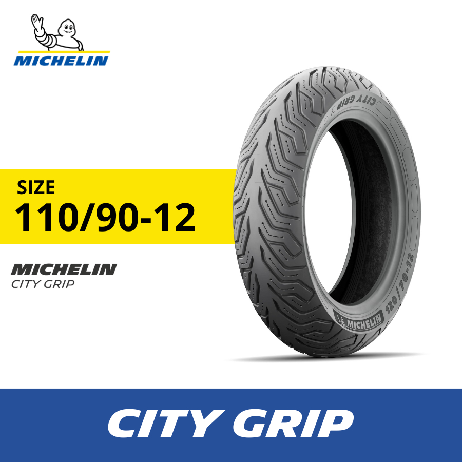 Ban Motor Michelin City Grip 110-90 R12 Tubeless