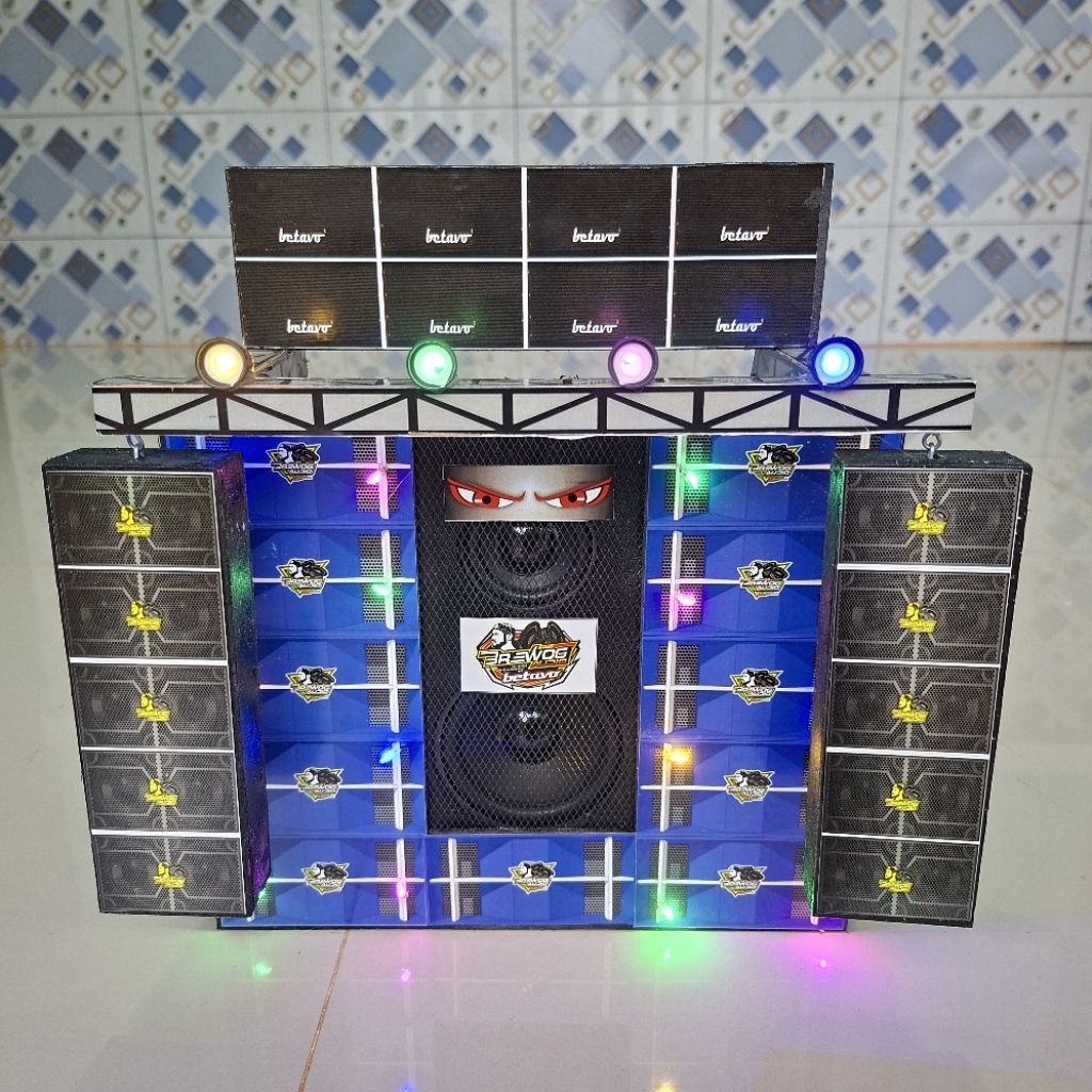 MINIATUR SOUND GANTUNG SUDAH BLUETOOTH FULL LAMPU SIAP BUNYI