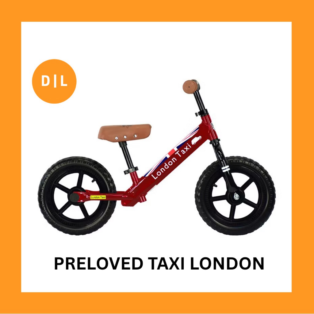 PRELOVED TAXI LONDON MERAH / SEPEDA KESEIMBANGAN / BALANCE BIKE