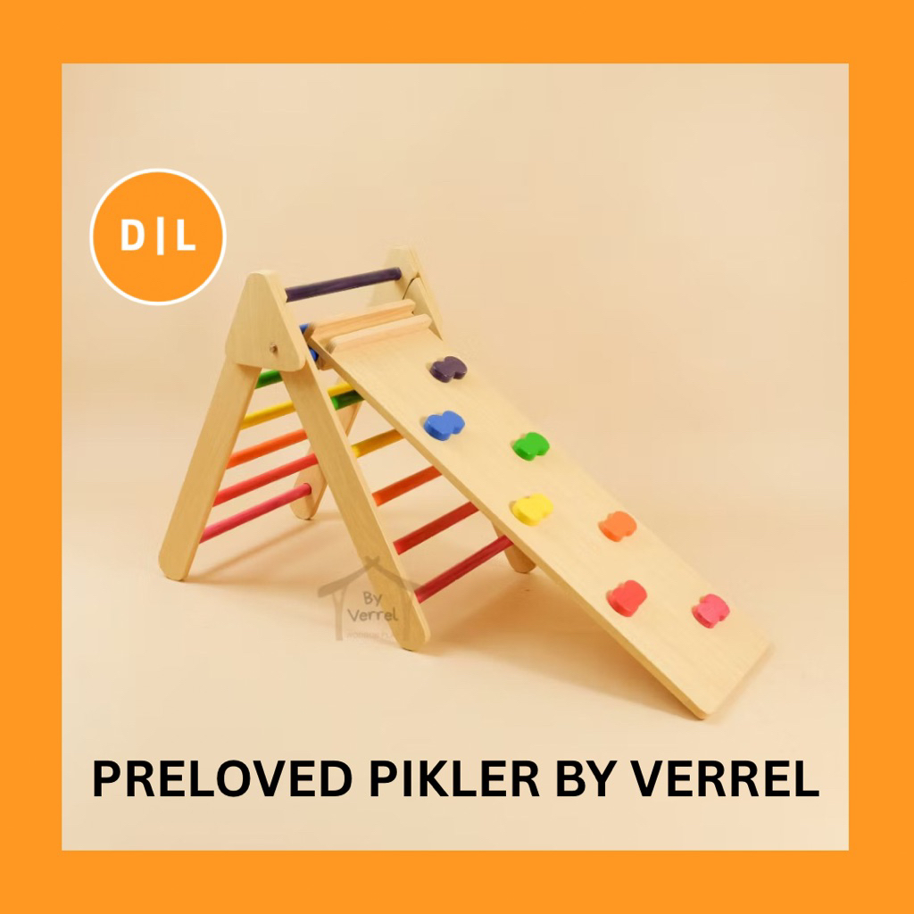 PIKLER TRIANGLE PREMIUM BY VERREL PRELOVED / TANGGA MANJAT ANAK / WOODEN PIKLER TRIANGLE