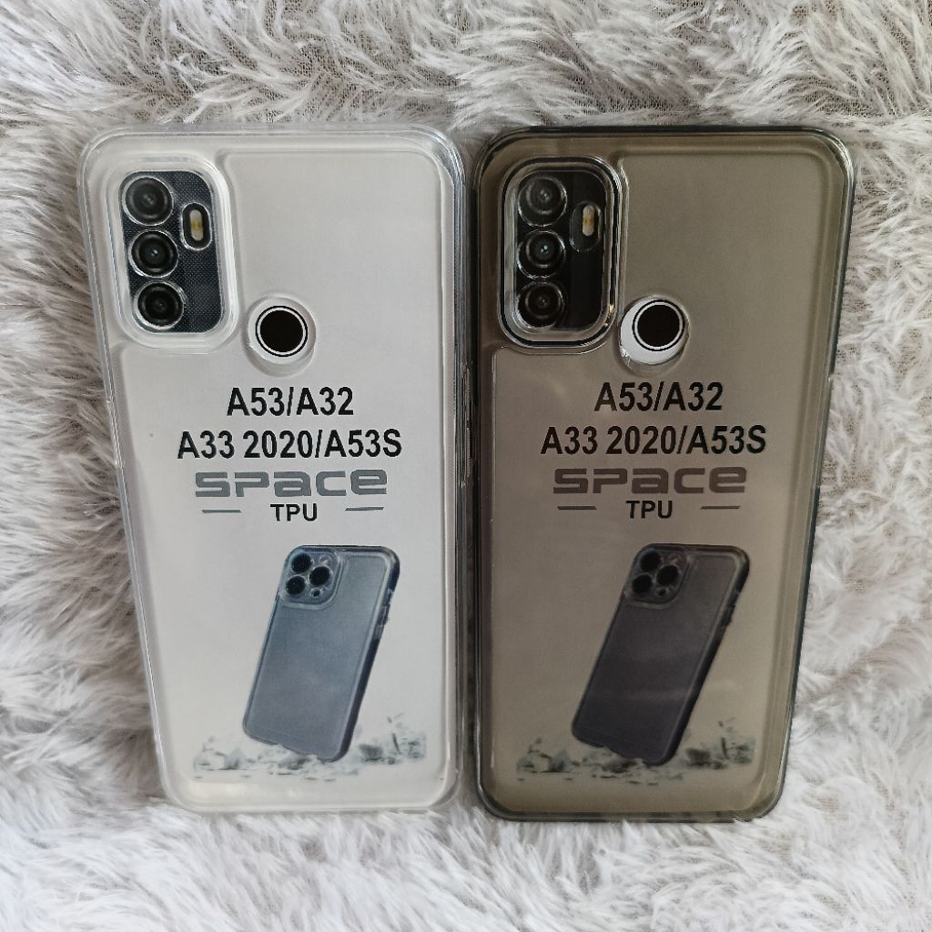 Softcase Casing OPPO A53/A33 2020/A53S Selikon Bening Trasparan Pelindung belakang HP+Camera