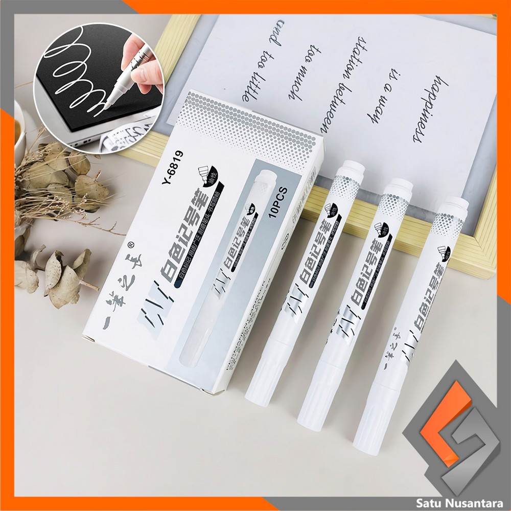 

SN-A121 Spidol Putih Pena Graffiti Tinta Permanen Tahan Air Tidak Luntur / Spidol Marker Putih Lukisan Sepidol Waterproof