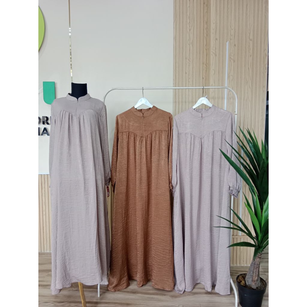 Gamis Santorini Polos/Dress santorini polos/gamistermurah