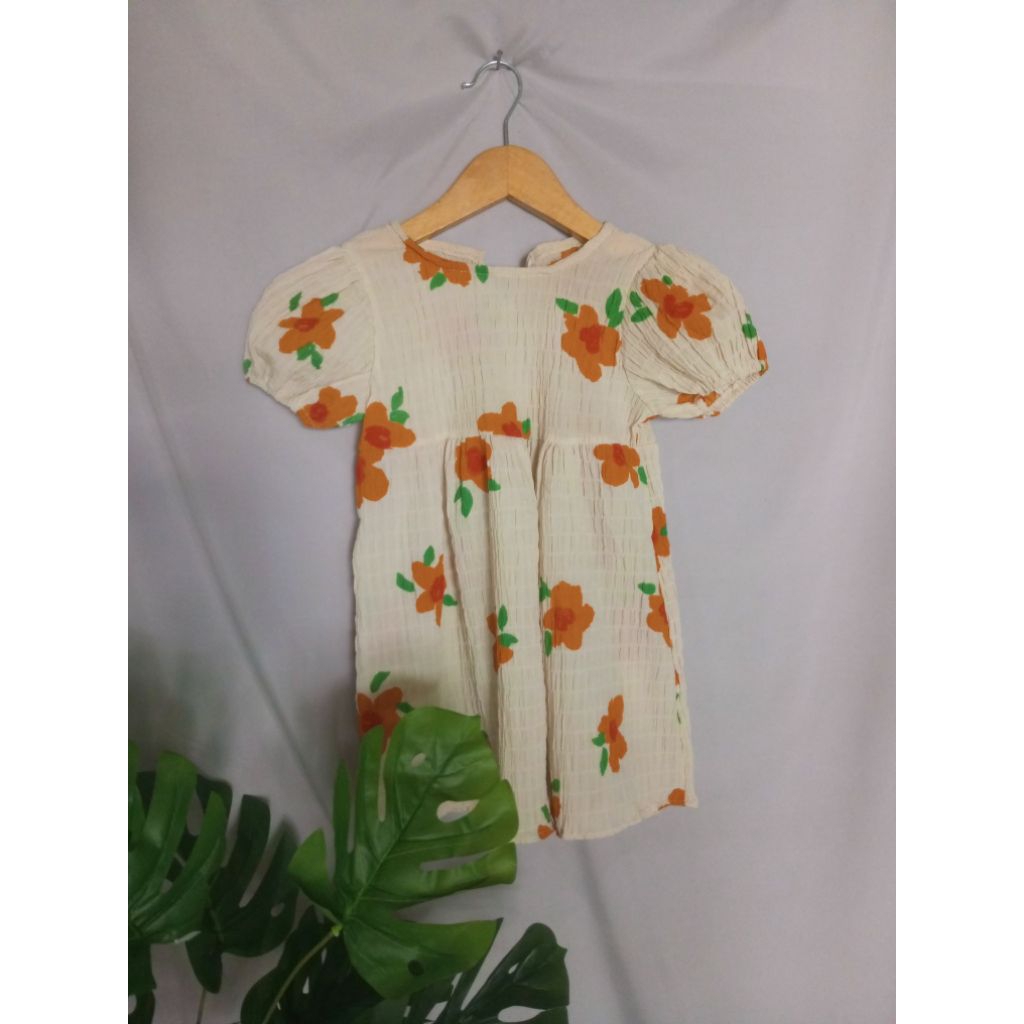 preloved dress anak vintage/dress bunga anak
