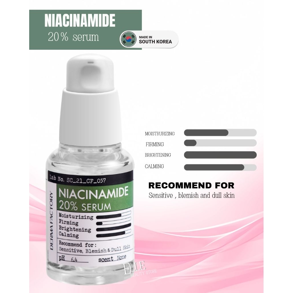 (Pasti Ori) DERMA FACTORY niacinamide 20% serum