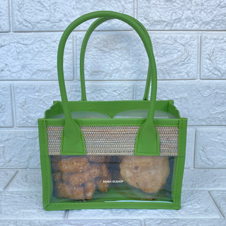 

Tas Hampers Mendong Untuk Isi 2 Toples Silinder (Hijau) Keranjang Parcel Mika