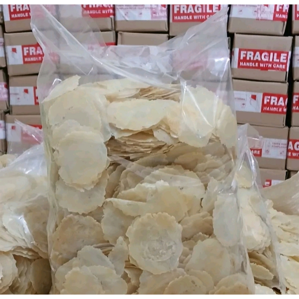 

Emping Mlinjo SP Mentah 1 kg / setengah kering