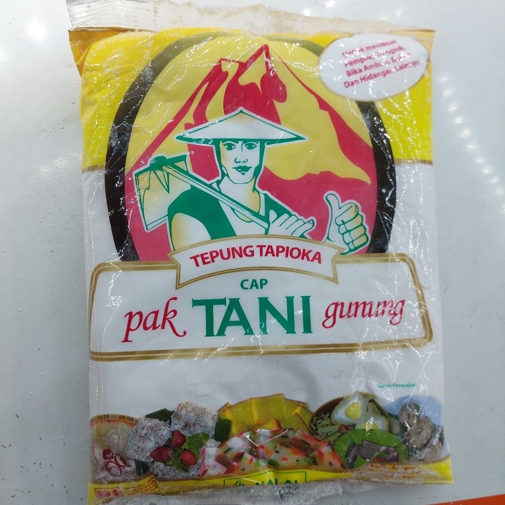 

Tepung tapioka cap pak tani gunung 500g/tepung singkong