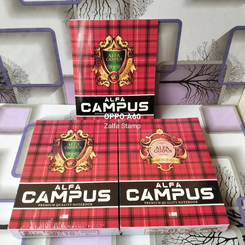 

Buku Tulis ALFA CAMPUS, 38 Lembar Premium, 1 Pack (10) Buku, Ukuran Kwarto Pendek Atk
