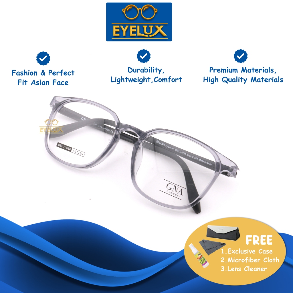 GNA Eyewear / GNA E-1764 / 51-19 / Frame Kacamata GNA Eyewear ORIGINAL